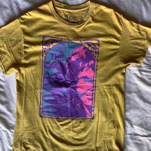 Funky Doors band tee size medium mustard yellow color